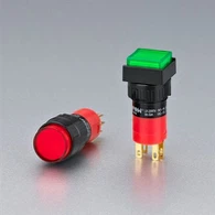 Sakelar Tombol Tekan LAS1 16mm Menyala
